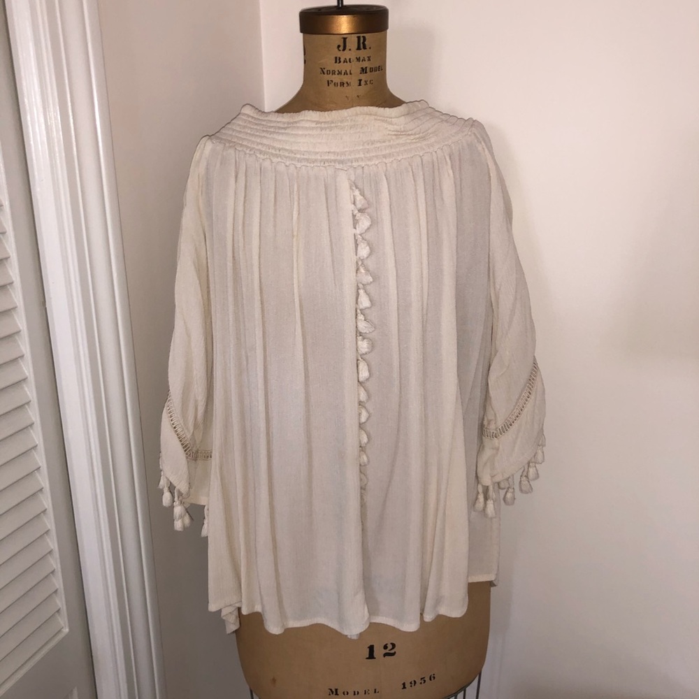 flowy off the shoulder top